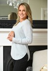 ALPINE CASHMERE SWEATER - ice blue